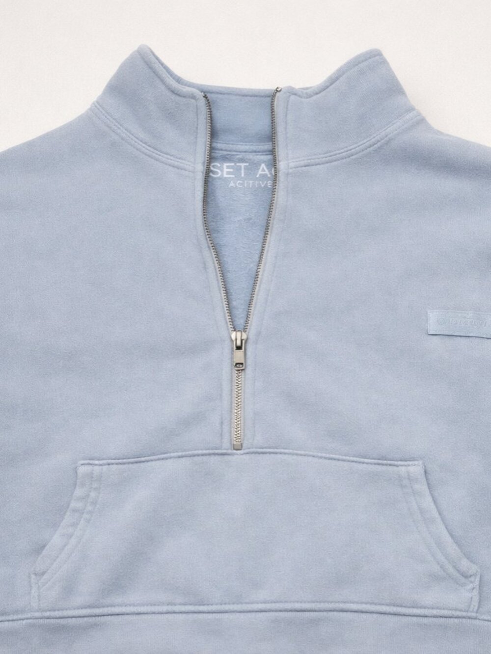 SET ACTIVE Half Zip Pullover – Baby Blue XL - Picture 2 of 3